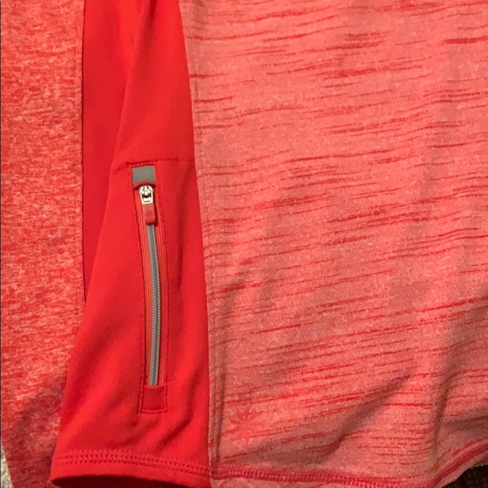 Athleta XS space dye orange 1/4 zip - Picture 4 of 4